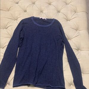 Striped Blue Crew Neck Sweater